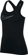Koszule damskie - Nike Damska koszula W Nk Tank Vcty czarny czarny (czarny/biały) XS - miniaturka - grafika 1