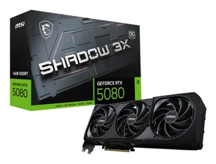 MSI GEFORCE RTX 5080 16G SHADOW 3X OC 16 GB GDDR7 - Karty graficzne - miniaturka - grafika 1