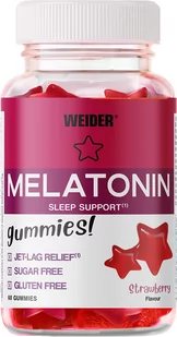 Suplement diety Weider Melatonin Up 60 żelek Truskawka (8414192346716) - Suplementy naturalne - miniaturka - grafika 1