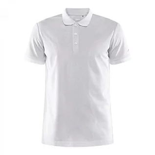 Koszulki męskie - Craft CORE Unify męska koszulka polo, biała, M, biały, M - grafika 1