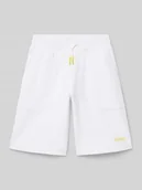 Spodnie i spodenki dla chłopców - Szorty o kroju regular fit z nadrukiem z logo - miniaturka - grafika 1