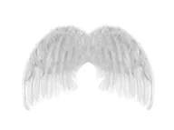 Dodatki do strojów karnawałowych - Skrzydła anioła białe - 48 x 28 cm - 1 szt. - miniaturka - grafika 1