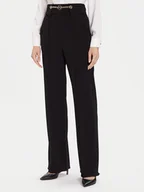 Spodnie damskie - Rinascimento Spodnie materiałowe CFC0126219003 Czarny Regular Fit - miniaturka - grafika 1