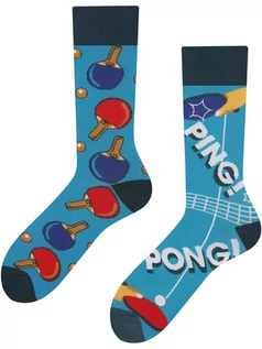 Skarpetki męskie - Ping Pong Todo Socks, Tenis stołowy, piłeczki, paletki, Kolorowe Skarpetki - grafika 1