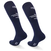 Skarpetki damskie - COMODO śmieszne podkolanówki jeździeckie Rozmawiam z Koniem 39-42. Cienkie bawełniane skarpety wiosna lato, ciemny niebieski. dla niej i niego - miniaturka - grafika 1