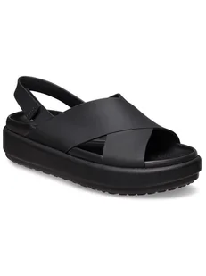 Crocs Sandały "Brooklyn Luxe" w kolorze czarnym - Sandały damskie - miniaturka - grafika 1