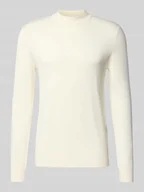 Swetry męskie - Sweter z dzianiny z prążkowanymi wykończeniami - miniaturka - grafika 1