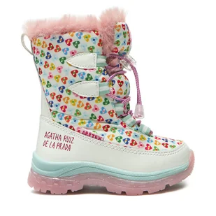 Śniegowce Agatha Ruiz de la Prada 241992-B S Biały - Buty dla dziewczynek - miniaturka - grafika 1