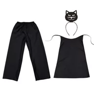 Stroje karnawałowe - ZESTAW KOTEK CZARNY 134-140 4el - miniaturka - grafika 1