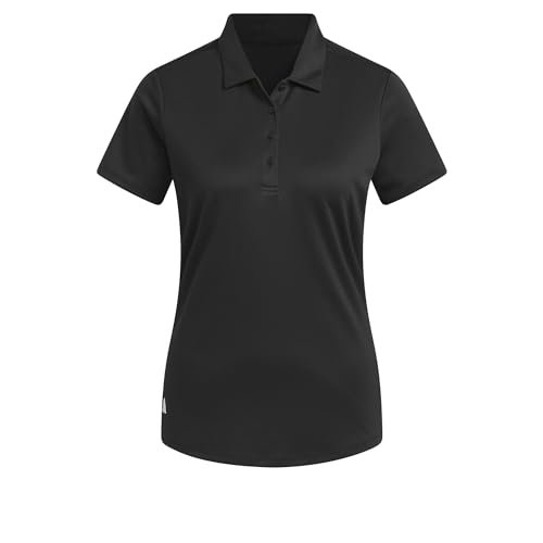 ADIDAS [Damska koszulka polo Performance Golf 4067886270909 czarna, Czarny, M