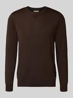 Swetry męskie - Sweter z dzianiny z okrągłym dekoltem model ‘Bruton’ - miniaturka - grafika 1