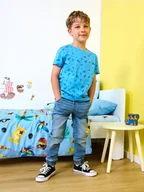 Spodnie i spodenki dla chłopców - Sinsay - Jeansy jogger - niebieski - miniaturka - grafika 1