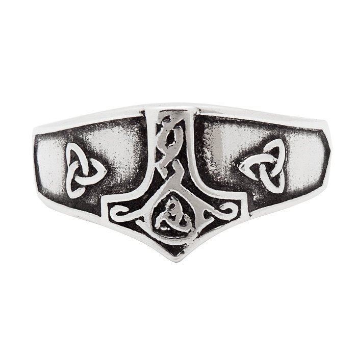 pierścień THORS HAMMER ,srebro 925-Y