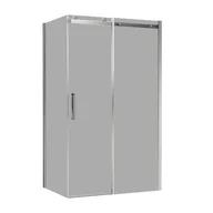 Kabiny prysznicowe - Kabina prysznicowa Laurena 120x80x200 cm szkło dymione profil chrom Wellneo - miniaturka - grafika 1