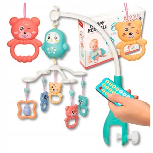 Karuzela do łóżeczka łóżka dla dziecka kołysanka pozytywka z pilotem - Karuzele dla niemowląt - miniaturka - grafika 1