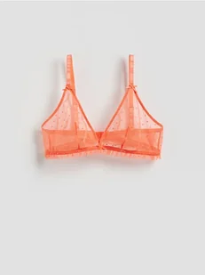 Reserved - Siateczkowy biustonosz - pomarańczowy - Biustonosze - miniaturka - grafika 1