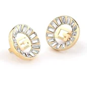 Kolczyki - Kolczyki GUESS JUBE03014JWYGT-U Stalowe Kobiety Z��ote - miniaturka - grafika 1