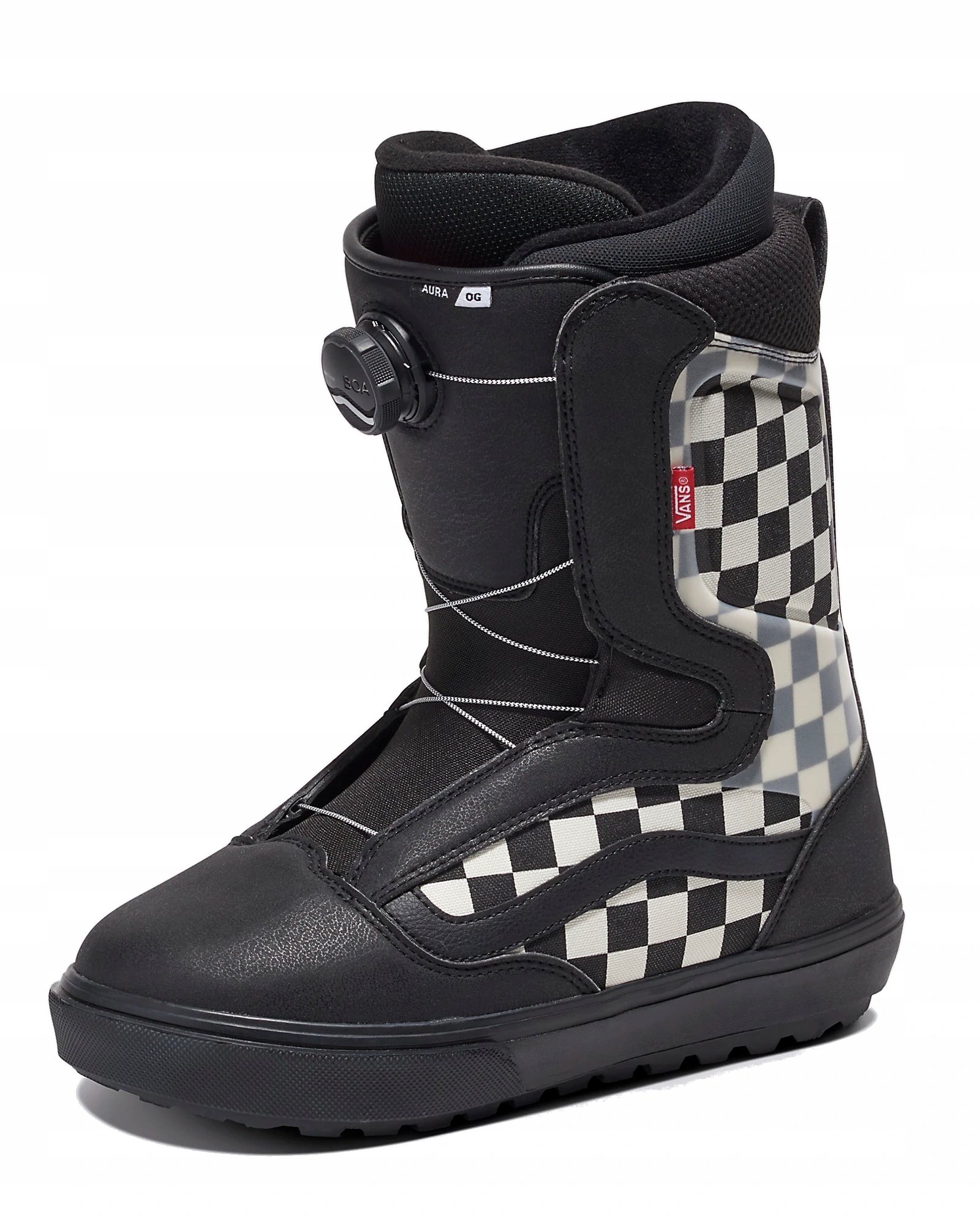 Buty snowboardowe Vans Aura Og black/checkerboard [Rozmiar buta 42.5]