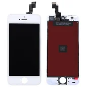 Części serwisowe do telefonów - Wyświetlacz LCD do iPhone 5S White - miniaturka - grafika 1