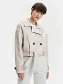 Kurtki damskie - ONLY Kurtka z imitacji skóry Vera 15308584 Szary Regular Fit - miniaturka - grafika 1