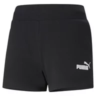 Spodnie sportowe damskie - Puma Ess 4" Sweat Shorts Tr, Czarny - miniaturka - grafika 1