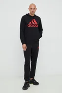 Dresy męskie - adidas Performance dres sportowy męski kolor czarny - miniaturka - grafika 1