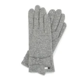 Rękawiczki - Damskie rękawiczki z małym kwiatkiem - miniaturka - grafika 1