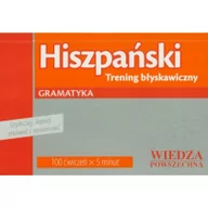 Książki do nauki języka hiszpańskiego - WP Hiszpański trening błyskawiczny - Gramatyka - miniaturka - grafika 1