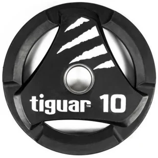 Tiguar Talerz olimpijski gumowy 10 kg TI-WT01000 - Pozostały sprzęt siłowy - miniaturka - grafika 1