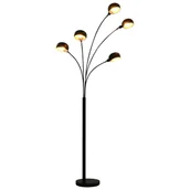 Lampy stojące - vidaXL vidaXL Lampa stojąca, 200 cm, 5 x E14, czarno-złota - miniaturka - grafika 1