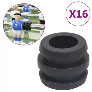 vidaXL Stopery do drążków piłkarzyków 15,9/16 mm 16 szt 92506 - Piłkarzyki - miniaturka - grafika 2