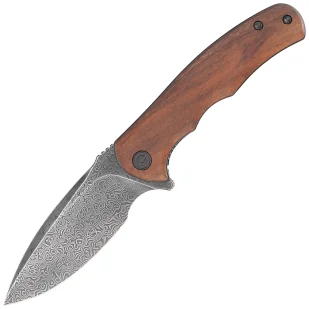 Nóż składany Civivi Mini Praxis Guibourtia Wood, Black Hand Rubbed Damascus (C18026C-DS1) - Noże - miniaturka - grafika 1