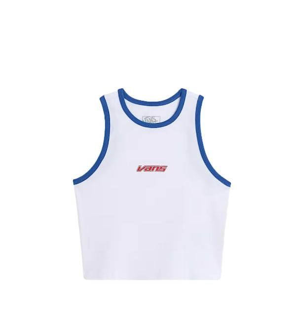T-shirt Damski VANS Retro Speed Tankl White VN000XDQWHT1 S
