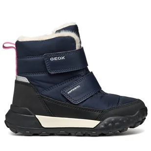 Śniegowce Geox J Trekkyup Boy B Abx J46MBE 0MEFU C4J9B S Niebieski - Buty dla chłopców - miniaturka - grafika 1