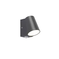 Lampy ogrodowe - QAZQA Lampa zewnętrzna antracytowa z czujnikiem ruchu w tym LED - Uma - miniaturka - grafika 1