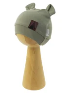 Czapki damskie - Chłopięca Czapka uszka zielony, Nicol,r.80 - miniaturka - grafika 1