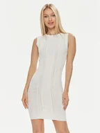Sukienki - Guess Sukienka dzianinowa Es Sl Adaline W4GK11 Z2U00 Écru Slim Fit - miniaturka - grafika 1