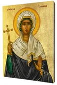 Ikony i obrazy sakralne - Ikona świętej Laury, męczennicy z Kordoby - miniaturka - grafika 1