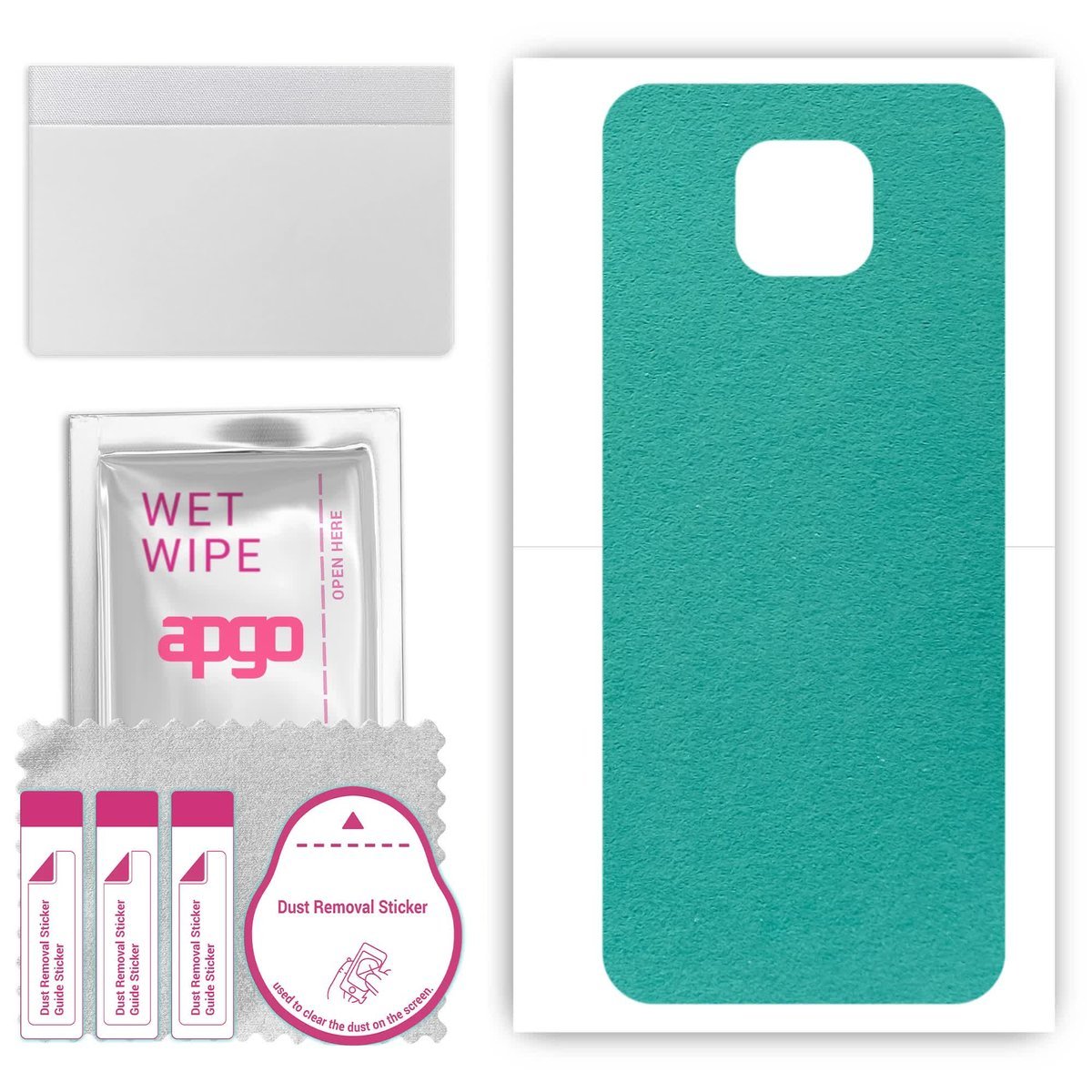 Folia naklejka skórka strukturalna na TYŁ Zamsz do Motorola Moto G9 - Zamsz Miętowy - apgo SKINS