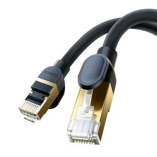 Kabel sieciowy kat. 8 Baseus Ethernet RJ45, 40Gbps, 8m (czarny) - Kable miedziane - miniaturka - grafika 7