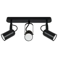 Lampy sufitowe - Regulowana lampa sufitowa Lofta 04395 Ideus metal reflektorki czarna - miniaturka - grafika 1