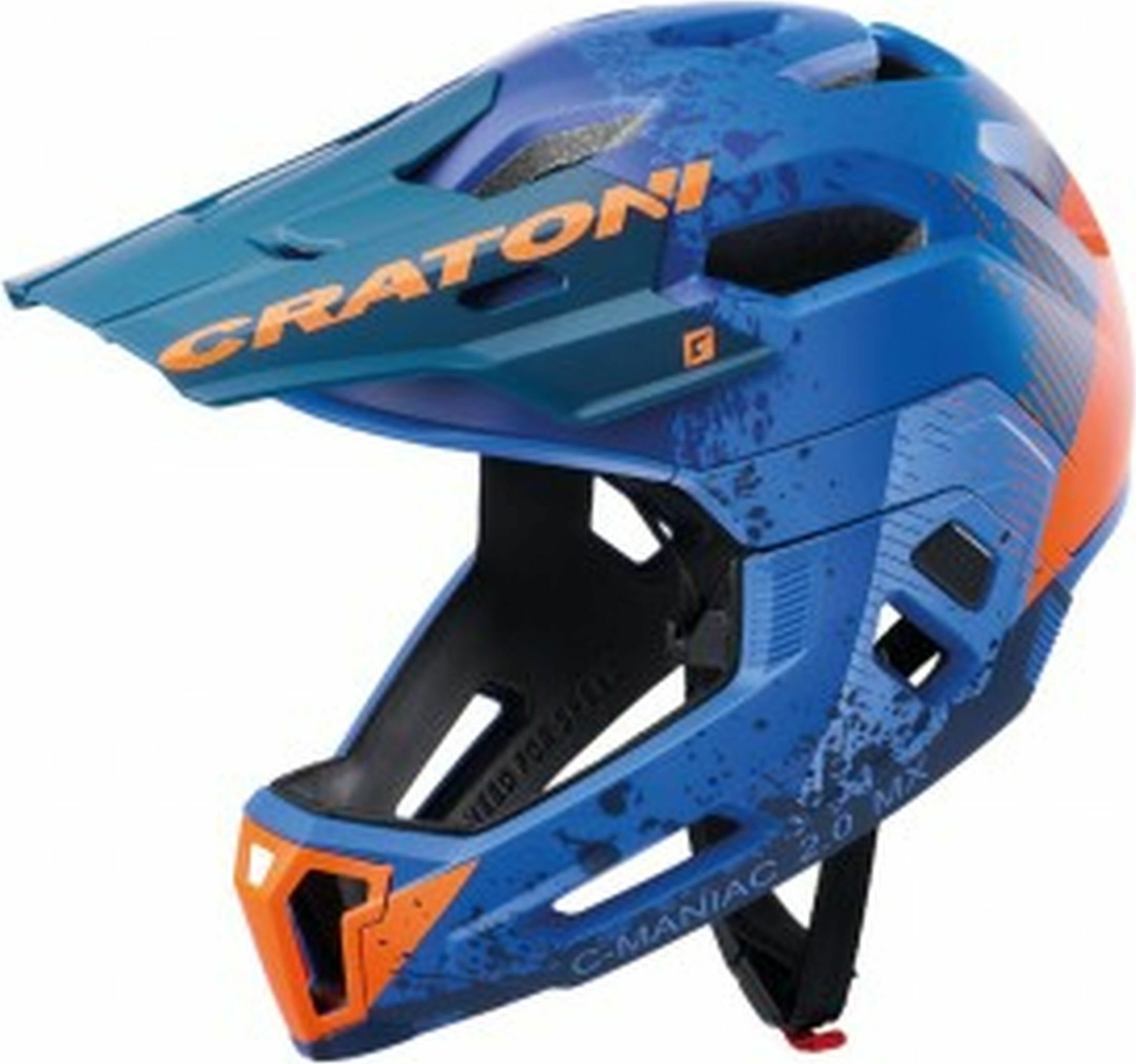 Kask rowerowy CRATONI C-Maniac 2.0MX (MTB) Gr. L/XL (58-61cm) niebieski/pomarańczowy matowy, niebieski