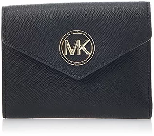 Portfele - Michael Kors Women's 34S1GNME6LBLACK Tri-Fold Wallet, czarny, średni - grafika 1