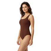 Odzież ciążowa - Damskie Body na Ramiączka Modelujące Basic Casual Treningowe Brązowe L - miniaturka - grafika 1