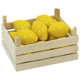 Goki Drewniane cytryny w skrzyneczce, 51666 - Zabawki AGD - miniaturka - grafika 1