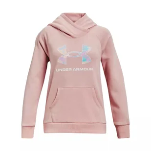 Bluza dziewczęca Under Armour Rival Logo Hoodie - Odzież sportowa dziecięca - miniaturka - grafika 1