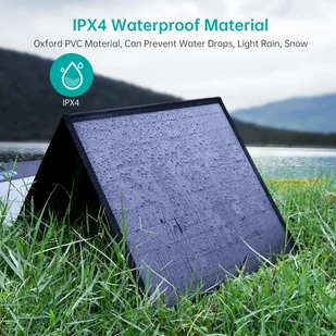 Choetech ładowarka solarna USB składana 120W DC, USB C, 2 x USB czarna (SC008) - Panele fotowoltaiczne - miniaturka - grafika 15