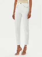 Spodnie damskie - ARTIGLI Jeansy ADDE002564 058 Biały Slim Fit - miniaturka - grafika 1