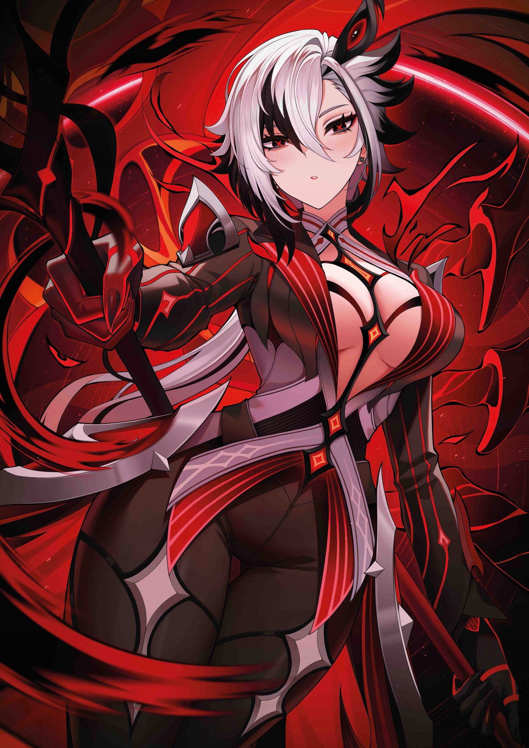 Plakat A3 Genshin Impact Anime Gra Arlecchino