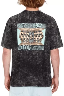 Koszulki męskie - t-shirt męski VOLCOM MIND INVASION TEE Black - grafika 1